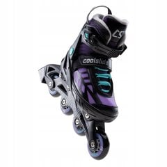 Роликовые коньки CoolSlide Wonton YG регулируемого размера, размер 37-40, фиолетовые цена и информация | Ролики | pigu.lt