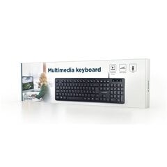 Клавиатура Gembird Multimedia Keyboard KB-MCH-04 US цена и информация | Клавиатуры | pigu.lt