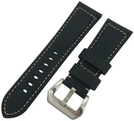 4wrist Watch Band Black kaina ir informacija | Išmaniųjų laikrodžių ir apyrankių priedai | pigu.lt