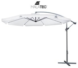 Садовый зонт с надставкой, 3м, светло-серый цена и информация | Зонты, маркизы, стойки | pigu.lt