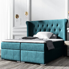 Кровать Selsey Montuno, 180x200 см, синяя цена и информация | Кровати | pigu.lt