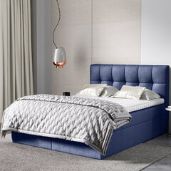 Кровать Selsey Rekius, 140x200 см, синяя цена и информация | Кровати | pigu.lt