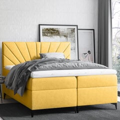 Кровать Selsey Tomene, 160x200 см, желтая цена и информация | Кровати | pigu.lt
