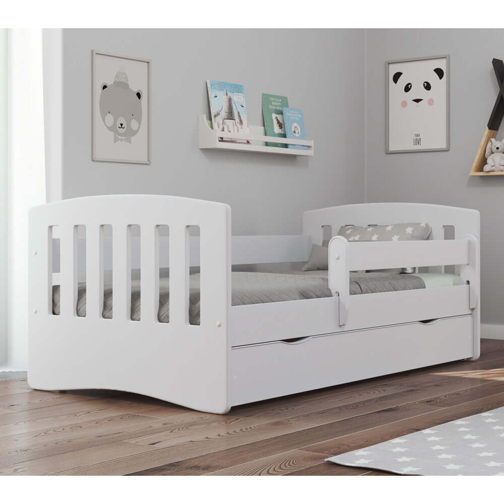 Vaikiška lova Selsey Pamma, 80x140 cm, balta kaina ir informacija | Vaikiškos lovos | pigu.lt