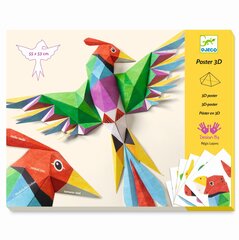 Набор для создания 3D-плаката - Птицы Djeco DJ09448 цена и информация | Развивающие игрушки | pigu.lt