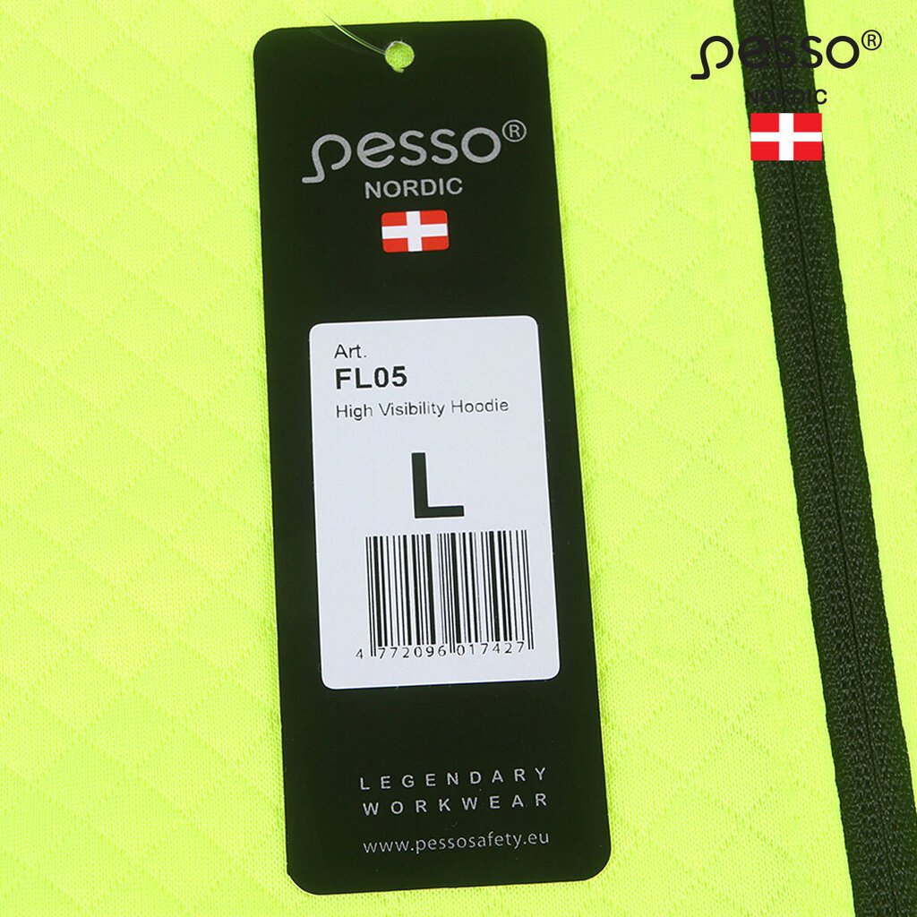 Džemperis Pesso FL05 HI-VIS, geltonas | FL05_G kaina ir informacija | Darbo rūbai | pigu.lt
