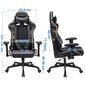 Žaidimų kėdė Songmics Camouglafe, juoda kaina ir informacija | Biuro kėdės | pigu.lt