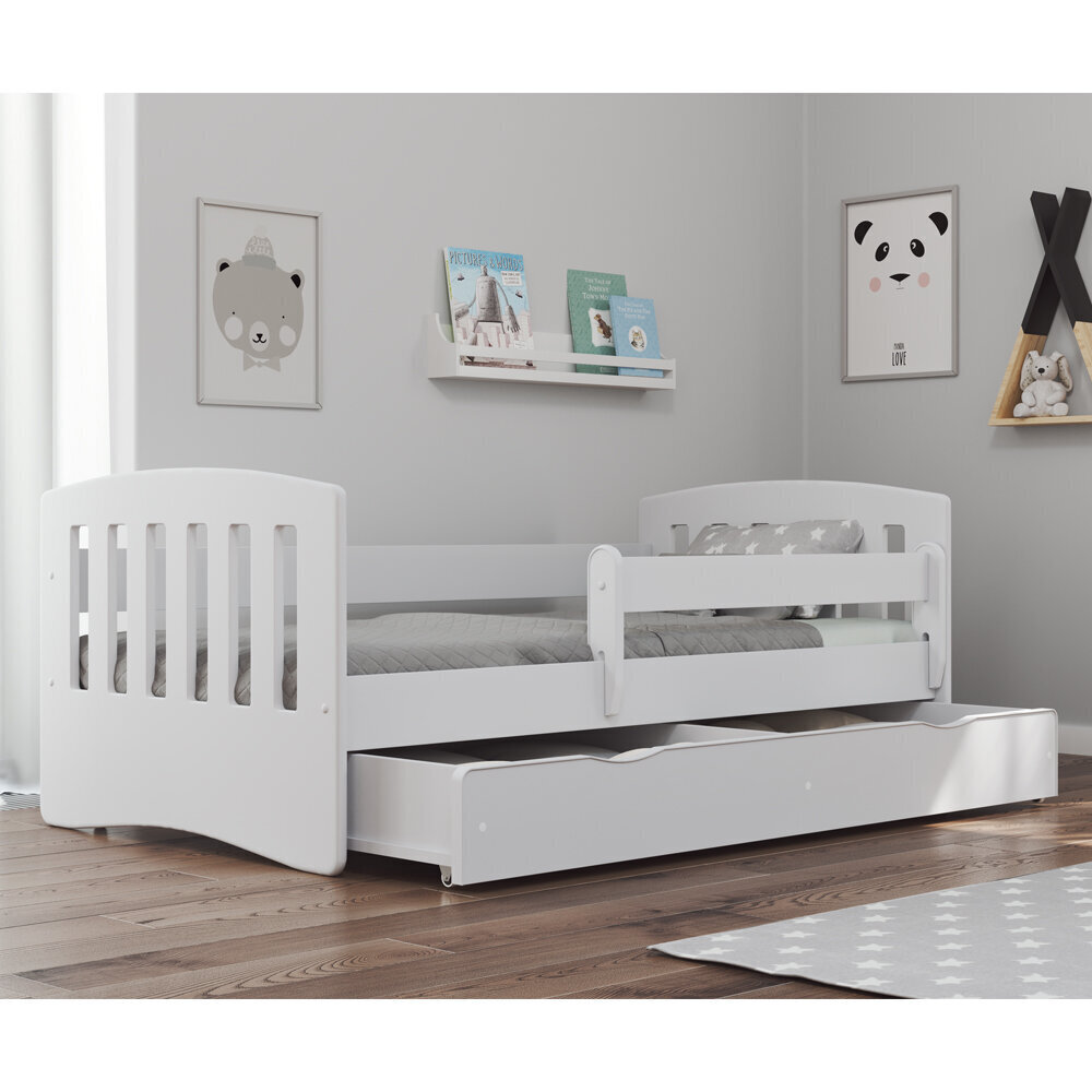 Vaikiška lova Selsey Pamma, 80x180 cm, balta kaina ir informacija | Vaikiškos lovos | pigu.lt