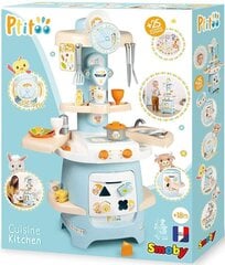 Vaikiška virtuvėlė Smoby Ptitoo, šviesiai mėlyna kaina ir informacija | Žaislai kūdikiams | pigu.lt