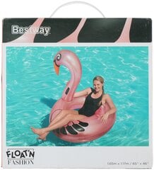 Pripučiamas ratas Bestway Pink Flamingo, 165x117 cm kaina ir informacija | Pripučiamos ir paplūdimio prekės | pigu.lt