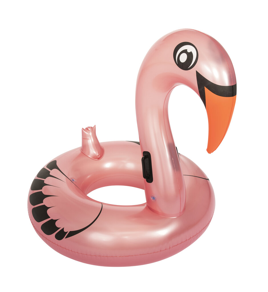 Pripučiamas ratas Bestway Pink Flamingo, 165x117 cm kaina ir informacija | Pripučiamos ir paplūdimio prekės | pigu.lt