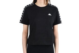 Женская футболка Kappa Inula T Shirt 309090194006, черная цена и информация | Футболка женская | pigu.lt