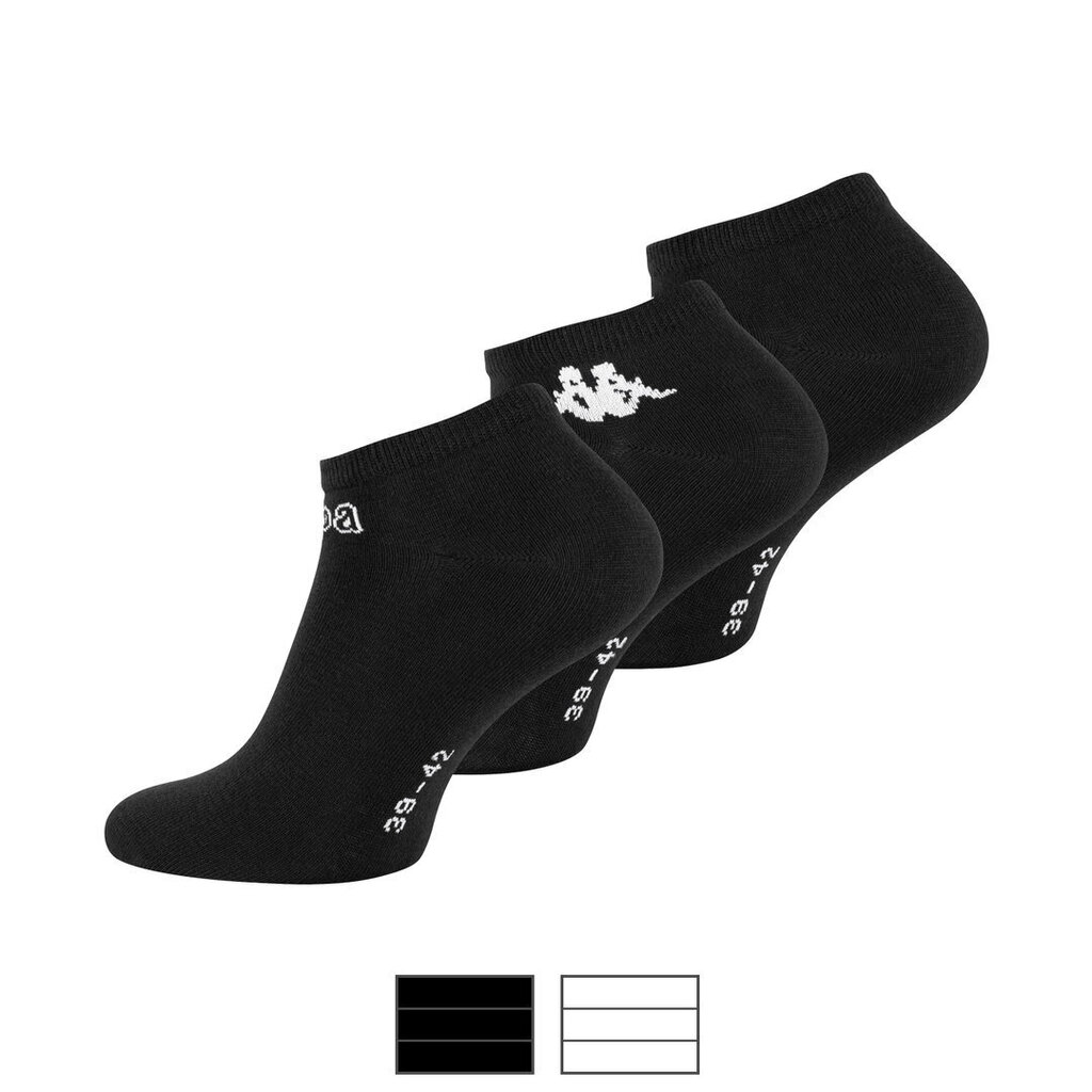 Trumpos kojinės vyrams Kappa ZOLLO 3, pakuotėje 3 vnt. juodos kaina ir informacija | Vyriškos kojinės | pigu.lt