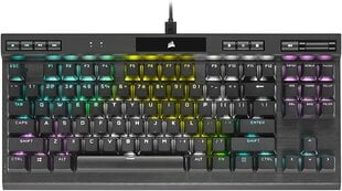 Игровая клавиатура Corsair K70 RGB TKL Cherry MX Speed, черная цена и информация | Клавиатуры | pigu.lt