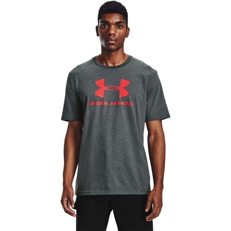 Marškinėliai vyrams Under Armour Sportstyle Logo Tee 1329590013, pilki цена и информация | Vyriški marškinėliai | pigu.lt