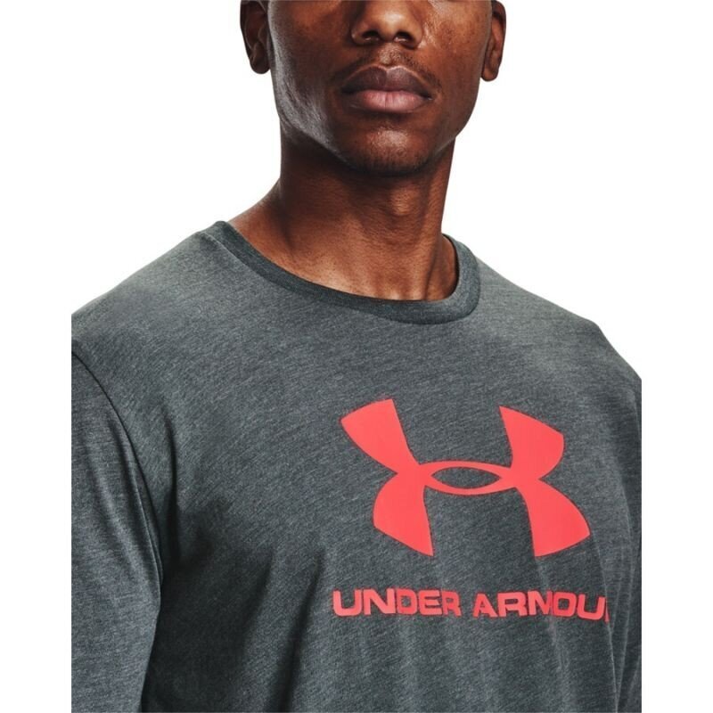 Marškinėliai vyrams Under Armour Sportstyle Logo Tee 1329590013, pilki цена и информация | Vyriški marškinėliai | pigu.lt