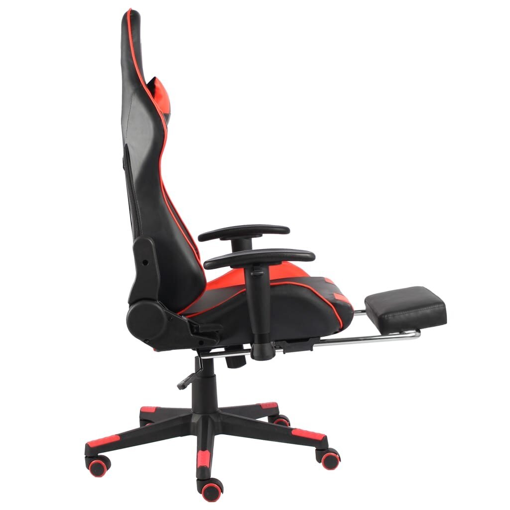 Pasukama žaidimų kėdė su pakoja, raudona kaina ir informacija | Biuro kėdės | pigu.lt