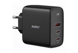 Aukey Wall Charger PA-B6S Mini USB-C, 2 x USB-C, USB-A, 90 W цена и информация | Зарядные устройства для телефонов | pigu.lt