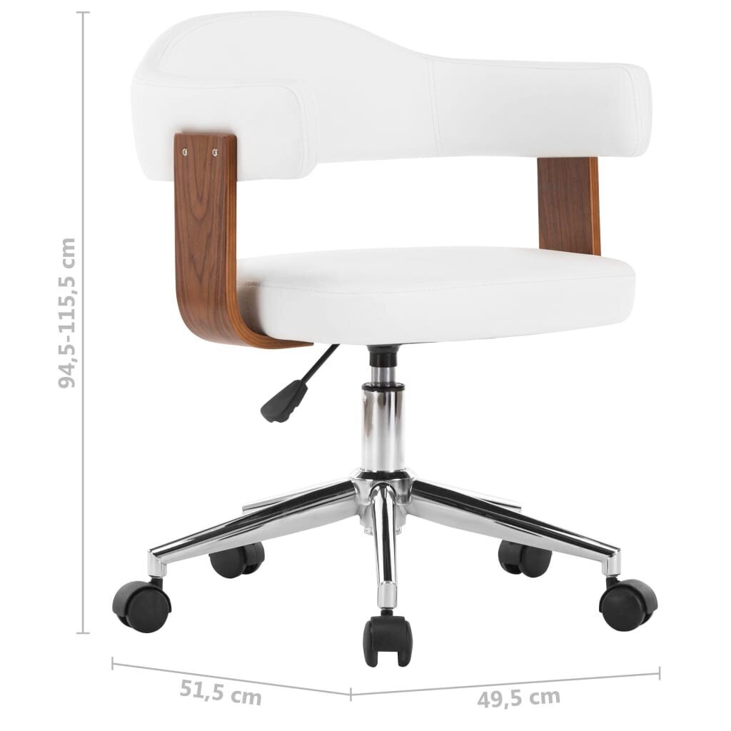Valgomojo kėdės, 2 vnt, baltos kaina ir informacija | Virtuvės ir valgomojo kėdės | pigu.lt