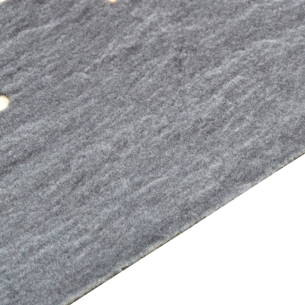 Virtuvės kilimas, 60x180 cm, pilkas kaina ir informacija | Kilimai | pigu.lt