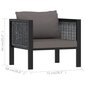 Modulinė sofa su pagalvėle, pilka kaina ir informacija | Sofos | pigu.lt