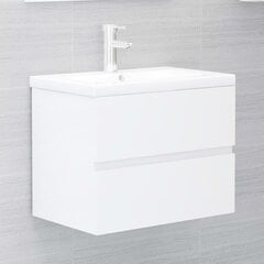 Spintelė praustuvui, 60x38,5x45 cm, balta цена и информация | Шкафчики для ванной | pigu.lt