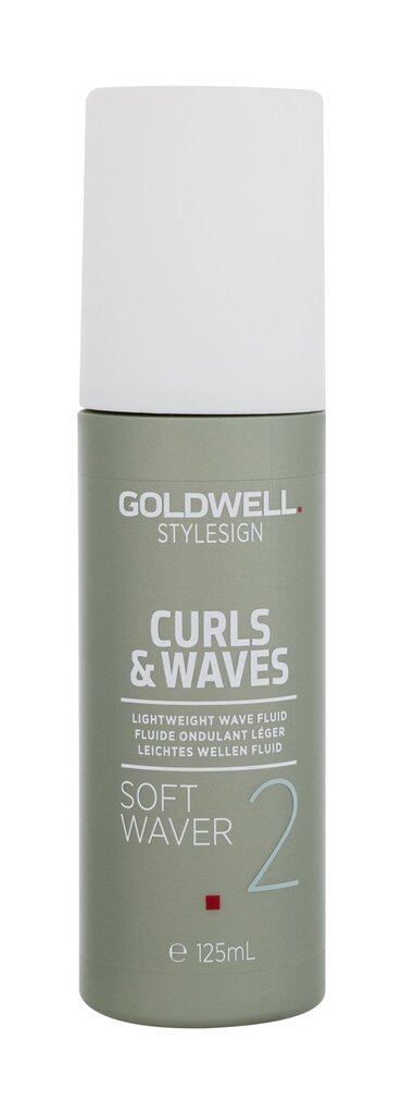 Nenuplaunamas kremas garbanotiems plaukams Goldwell Curls & Waves Soft Waver 2, 125 ml kaina ir informacija | Plaukų formavimo priemonės | pigu.lt