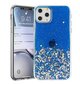 Silikoninis telefono dėklas Fusion glue glitter, skirtas Samsung A326 Galaxy A32 5G, mėlynas цена и информация | Telefono dėklai | pigu.lt