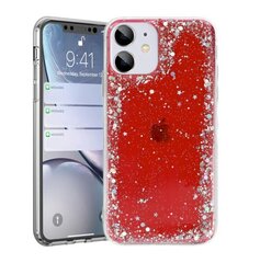 Silikoninis telefono dėklas Fusion glue glitter skirtas, Samsung A326 Galaxy A32 5G, raudonas kaina ir informacija | Telefono dėklai | pigu.lt