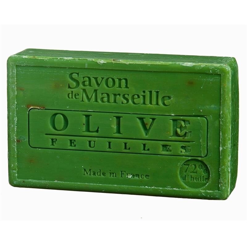 Natūralus muilas su alyvuogių lapais Savon de Marseille Olive Leaves, 100 g цена и информация | Muilai | pigu.lt