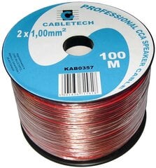 Cabletech, 2x1.0mm², 100 m kaina ir informacija | Kabeliai ir laidai | pigu.lt