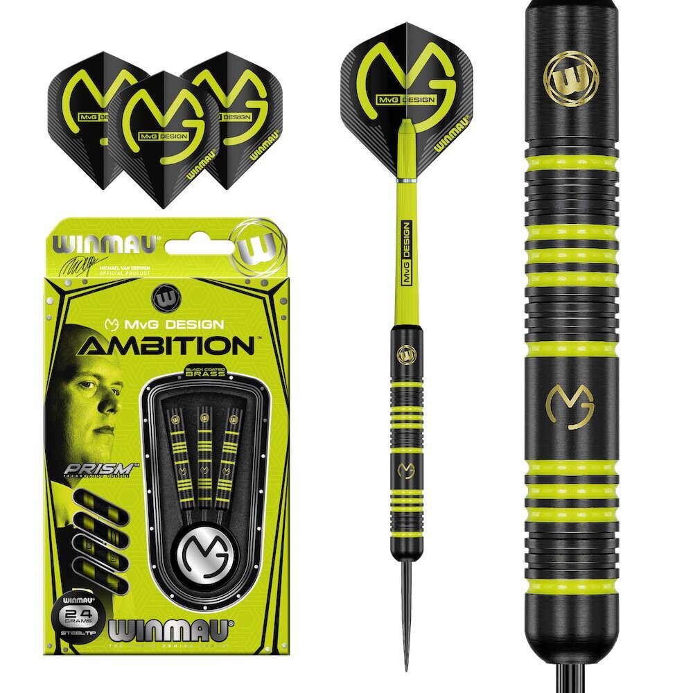 Strėlytės Winmau Ambition MvG Design, 24 g. kaina ir informacija | Smiginis | pigu.lt