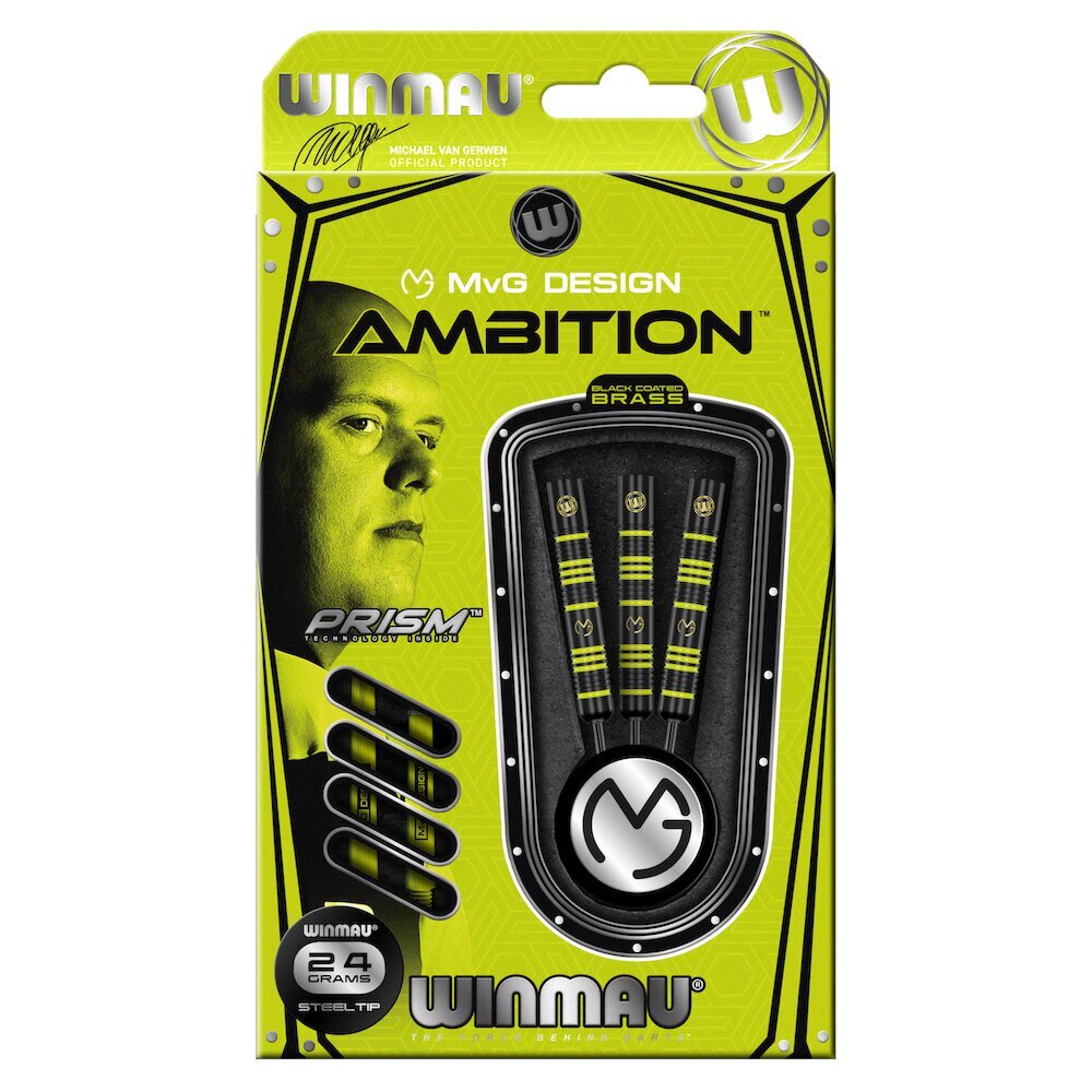 Strėlytės Winmau Ambition MvG Design, 24 g. kaina ir informacija | Smiginis | pigu.lt