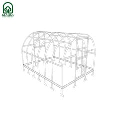 Теплица KLASIKA  18 м2 (3x6 м) c 4 мм поликарбонатным покрытием цена и информация | Теплицы | pigu.lt