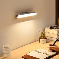 Baseus Magnetic Stepless Dimming Charging Desk Lamp gray (DGXC-C0G) цена и информация | Настольные светильники | pigu.lt