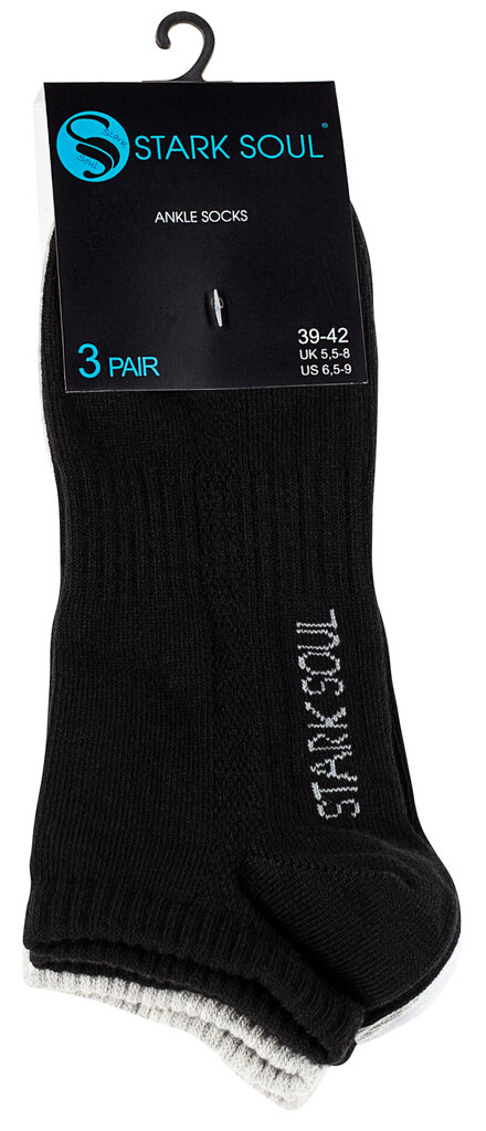 Unisex trumpos kojinės su šukuotine medvilne Stark Soul 2124, 3 poros, 3 spalvos kaina ir informacija | Vyriškos kojinės | pigu.lt
