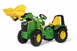 Traktorius su pedalais ir kibiru Rolly Toys rollyX-Trac Premium John Deere 8400R kaina ir informacija | Žaislai berniukams | pigu.lt