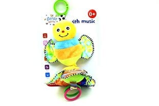 Pakabinamas Pliušinis Muzikinis Žaislas Drugelis, 0 mėn.+ kaina ir informacija | Žaislai kūdikiams | pigu.lt