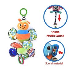 Подвесная плюшевая музыкальная игрушка Бабочка цена и информация | Игрушки для малышей | pigu.lt