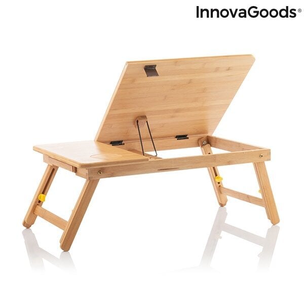 Sulankstomas staliukas InnovaGoods Lapwood, smėlio spalvos kaina | pigu.lt