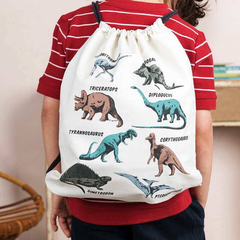 Vaikiškas sportinis krepšys su raišteliais Rex London Prehistoric Land kaina ir informacija | Kuprinės mokyklai, sportiniai maišeliai | pigu.lt