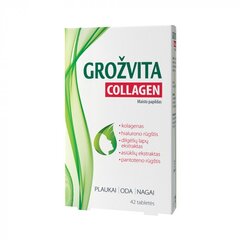 Maisto papildas Grožvita Collagen, 42 tabletės цена и информация | Витамины, пищевые добавки, препараты для красоты | pigu.lt