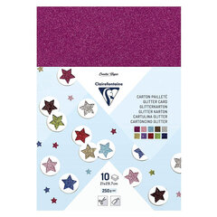 Spalvotas popieius Clairefontaine glitter karton, 200 g/m, A4, asorti цена и информация | Тетради и бумажные товары | pigu.lt