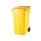 Šiukšlių konteineris 240 l, geltonas цена и информация | Komposto dėžės, lauko konteineriai | pigu.lt
