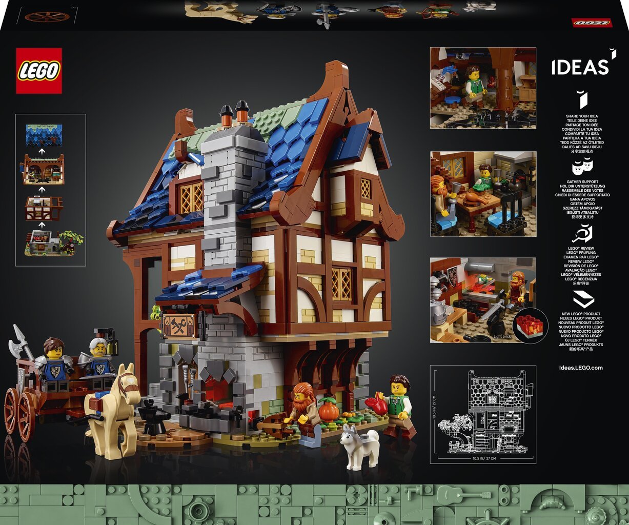 21325 LEGO® Ideas Viduramžių kalvis kaina ir informacija | Konstruktoriai ir kaladėlės | pigu.lt