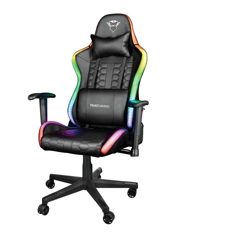 GAMING CHAIR GXT716 RIZZA RGB/23845 TRUST kaina ir informacija | Biuro kėdės | pigu.lt