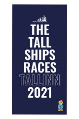 Пляжное полотенце синего цвета из микрофибры The Tall Ships Races 2021 цена и информация | Полотенца | pigu.lt