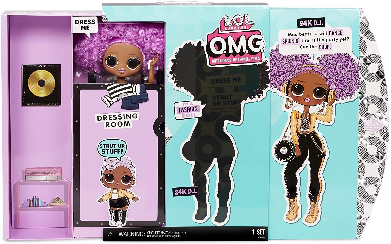 LOL Surprise! OMG Fashion Doll 24K DJ kaina ir informacija | Žaislai mergaitėms | pigu.lt