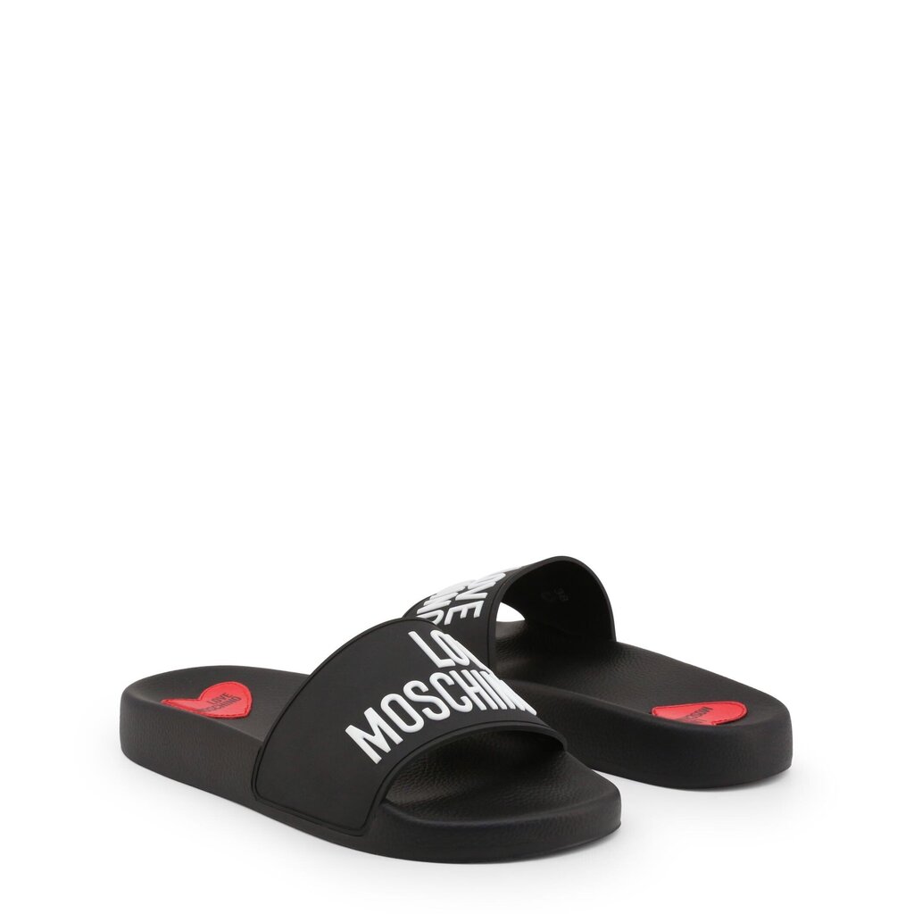 Šlepetės moterims Love Moschino - JA28052G1CI14 48473, juodos kaina ir informacija | Šlepetės moterims | pigu.lt