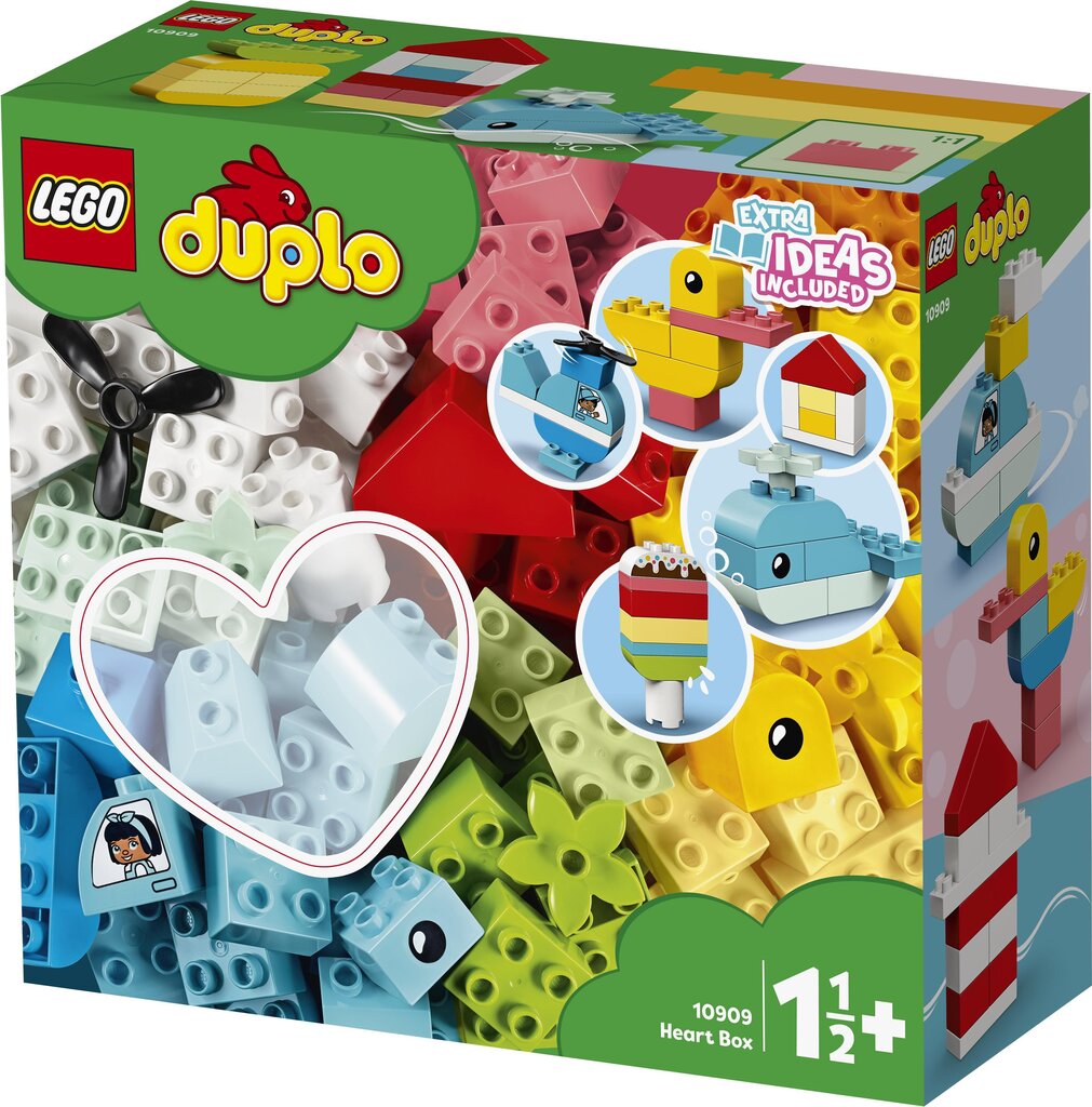 10909 LEGO® DUPLO Širdelės formos dėžė kaina ir informacija | Konstruktoriai ir kaladėlės | pigu.lt